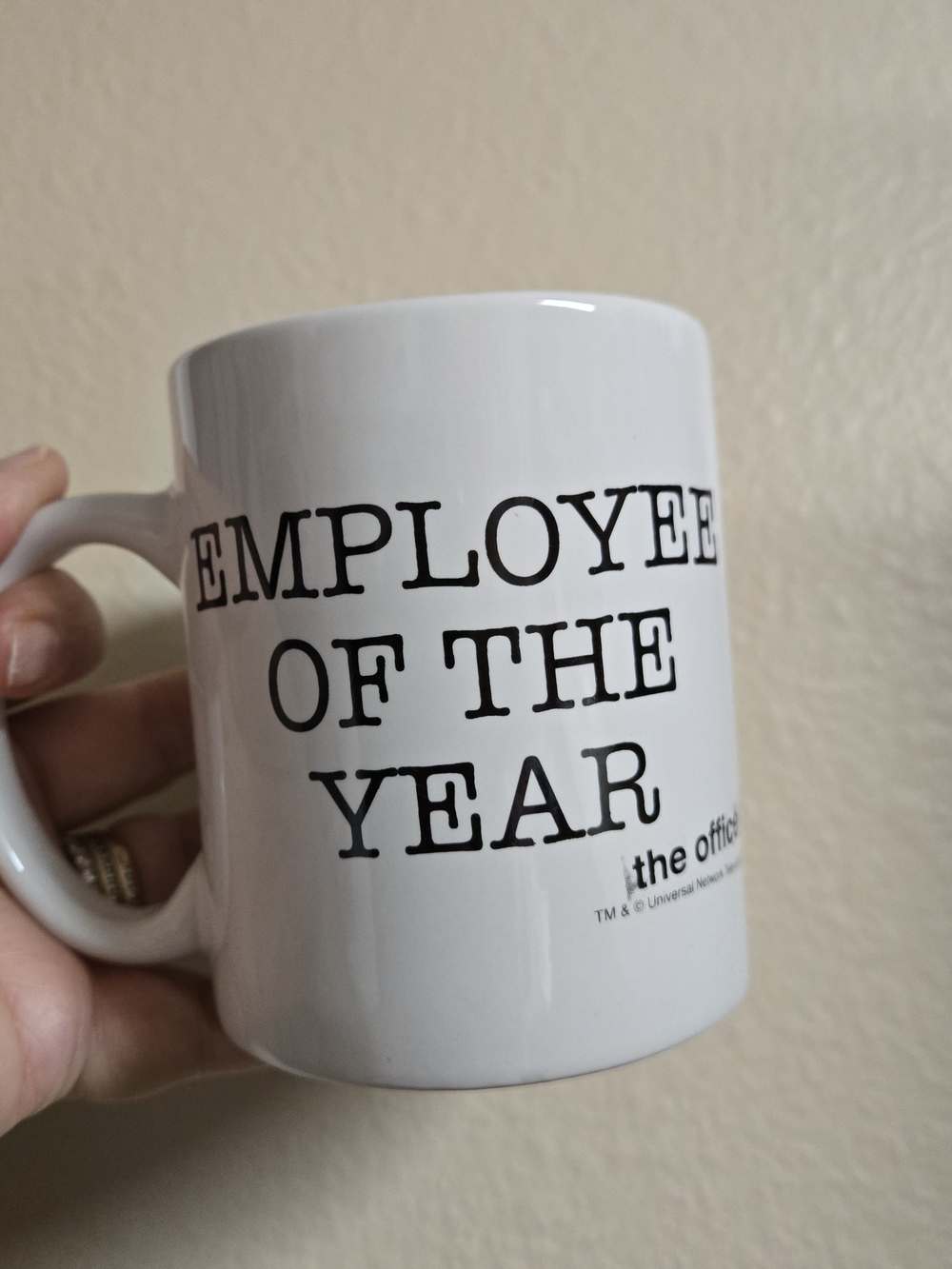 The Office Employee of the Year Mug 11 Oz White Ceramic TV Show